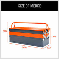 5-Tray Steel Cantilever Tool Storage Box Portable Parts Organiser Carry Holder