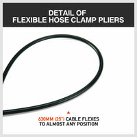 Long Hose Clamp Pliers 24" Flexible Extension Wire Oil Fuel Hose Clip Remove