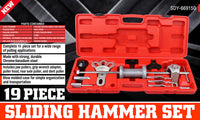 Slide Hammer Tool Kit Dent Puller Wrench Adapter Axle Bearing Hub Auto Repair