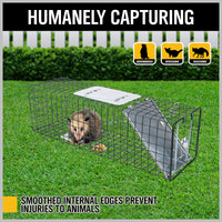 81.5*26*32CM Animal Trap Cage Humane Live Steel Catch Possum Fox Rat Cat Rabbit