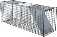 2 Size (small + large)Animal Trap Cage Humane Live Steel Catch Possum Fox Rat Cat Rabbit Bird