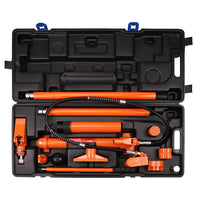 12T Porta Power Kit Hydraulic Ram Pump Oil Hose Automotive Body Repair Tool