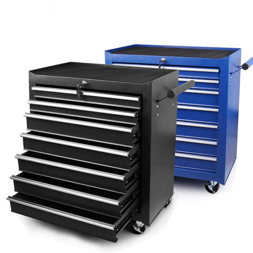 7-Drawer Drawer Tool Box Trolley Cabinet - Heavy Duty Tool Chest Garag