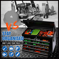 HORUSDY 10-Drawer Tool Box Chest Toolbox Lockable Drawer Cabinet Garage Storage