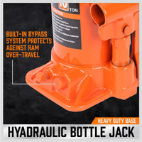 12 Ton Hydraulic Bottle Jack Car Lifter Safety Valve Caravan 4WD Heavy Duty