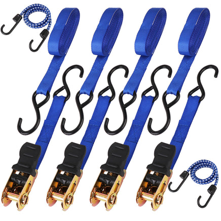  10Pcs Ratchet Tie Down Straps 997KG 4.5M Trucks Trailer Strap  Stainless Steel