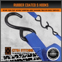 10Pcs Ratchet Tie Down Straps 997KG 4.5M Trucks Trailer Strap  Stainless Steel