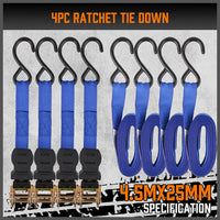 10Pcs Ratchet Tie Down Straps 997KG 4.5M Trucks Trailer Strap  Stainless Steel