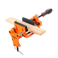 90mm Drill Press Bench Vice Quick Release Clamp Jaw Soft Grip Hand Pads Woodwork