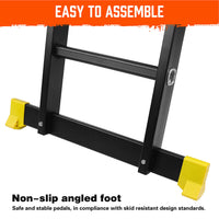 4.7M Multi Purpose Ladder Aluminium Folding Platform Extension Step Non-Slip Au