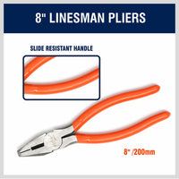 5Pc Pliers Set Diagonal Linesman Long Nose Groove Joint Slip Joint Pliers