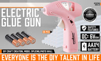 Cordless Hot Glue Gun 20 Glue Sticks & Batteries Included Craft DIY Repair Tool
