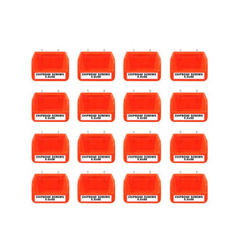 16Pc Pegboard Bins Peg Board Parts Storage With Steel Hooks Tools Organiser Tray