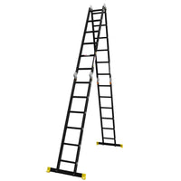 HORUSDY 6.7M Aluminium Folding Step Ladder Extension Multi-Purpose Ladders 150KG