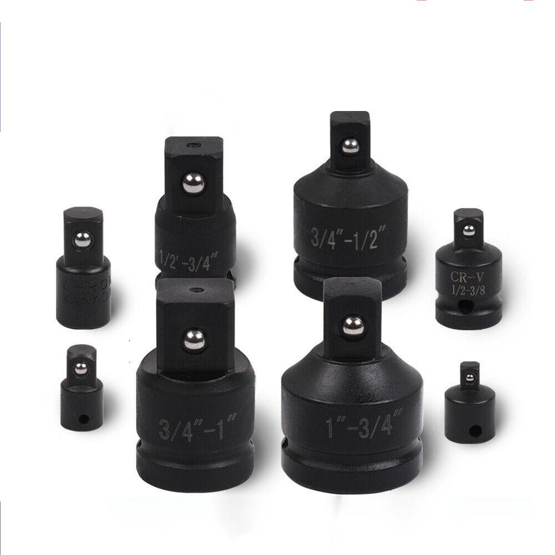 8Pc Impact Socket Reducer Set Heavy Duty Adaptor For Ratchet Wrench With Case Kings Warehouse Australia