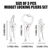 Vice Grip Locking Pliers Curved Jaw Auto Locking 235mm Long With Soft Grip
