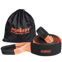 Heavy Duty Recovery Tow Strap Kit 4" x 20Ft Snatch Straps - 18T/40,000LB Break Strength for Off-Roading Recovery and Hauling