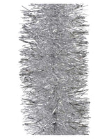 5x 2.5m Christmas Tinsel Xmas Garland Sparkly Snowflake Party Natural Home Décor, Traditional Silver