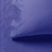 1000TC Ultra Soft Fitted Sheet & 2 Pillowcases Set - King Size Bed - Royal Blue