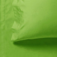1000TC Ultra Soft King Size Bed Green Flat & Fitted Sheet Set