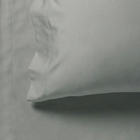 1000TC Ultra Soft Fitted Sheet & Pillowcase Set - King Single Size Bed - Grey