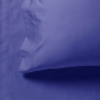 1000TC Ultra Soft Super King Size Bed Royal Blue Flat & Fitted Sheet Set