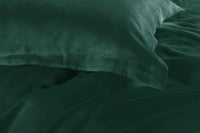 1000TC Tailored King Size Quilt/Doona/Duvet Cover Set - Dark Green