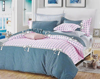 Pink Dots King Size Bed Quilt/Doona/Duvet Doona Duvet Cover Set