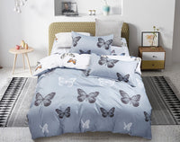 Butterfly King Size Quilt/Doona/Duvet Cover Set