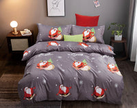 Christmas Santa King Size Quilt/Doona/Duvet Cover Set