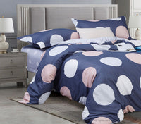 Circles King Size Quilt/Doona/Duvet Cover Set