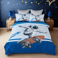 Astronaut Kids Quilt Cover Set - Double Size