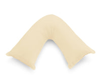 1000TC Premium Ultra Soft V SHAPE Pillowcase - Yellow Cream