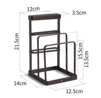 Knife & Chopping Board Shelf Stand White