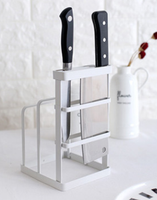 Knife & Chopping Board Shelf Stand White