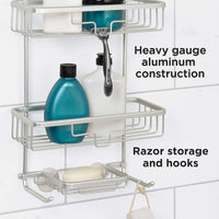 3 Tier Aluminium Shower Caddy Organiser Rack