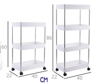 Space Saver Rolling Storage Trolley Cart 4 tier