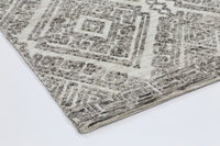 Amritsar Glenfalls Grey Tribal Rug 160X230