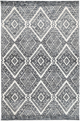 Amritsar Glenfalls Anthracite Tribal Rug 240X330