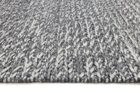 Harlow Cue Charcoal Wool Blend Rug 160x230