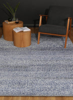 Harlow Grace Blue Wool Blend Rug 160x230