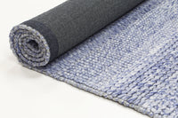 Harlow Grace Blue Wool Blend Rug 160x230