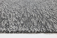 Harlow Loopy Charcoal Wool Blend Rug 160x230