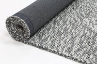 Harlow Loopy Charcoal Wool Blend Rug 160x230