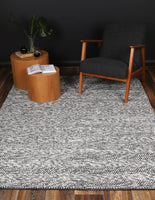 Harlow Ringlets Charcoal Wool Blend Rug 160x230