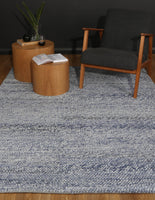 Harlow Loopy Blue Wool Blend Rug 200x290