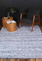 Harlow Ringlets Blue Wool Blend Rug 240x330