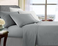 ultra soft microfibre sheet set king silver