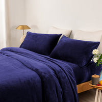 thermal microplush sheet set double midnight