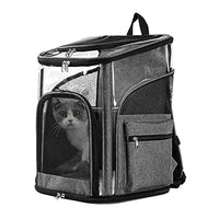 LIFEBEA Cat Pet Carrier Backpack - Dog Puppy Travel Space Carrier Bag - Intimate Design & Easy Access for Pets - Breathable & Soft Backpacks - Ideal Use for Outdoor Trip (L)